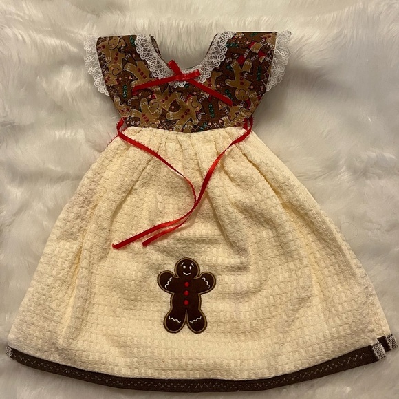 Gingerbread Dress Kitchen Towel - Picture 1 of 4